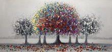 Load image into Gallery viewer, Tree Hand Painted Oil Painting / Canvas Wall Art UK HD07578