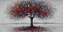 Load image into Gallery viewer, Tree Hand Painted Oil Painting / Canvas Wall Art UK HD07601