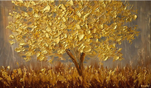 Load image into Gallery viewer, Tree Hand Painted Oil Painting / Canvas Wall Art UK HD07609