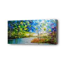 Load image into Gallery viewer, Forest Hand Painted Oil Painting / Canvas Wall Art HD08439