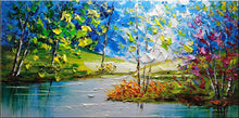 Load image into Gallery viewer, Forest Hand Painted Oil Painting / Canvas Wall Art UK HD08439