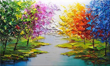 Load image into Gallery viewer, Forest Hand Painted Oil Painting / Canvas Wall Art UK HD08504