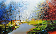 Load image into Gallery viewer, Forest Hand Painted Oil Painting / Canvas Wall Art UK HD08626