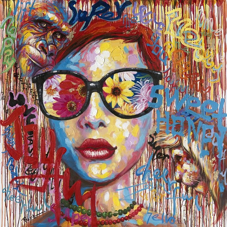 Woman Hand Painted Canvas Wall Art UK On Sale! Page 10 CanvasGone