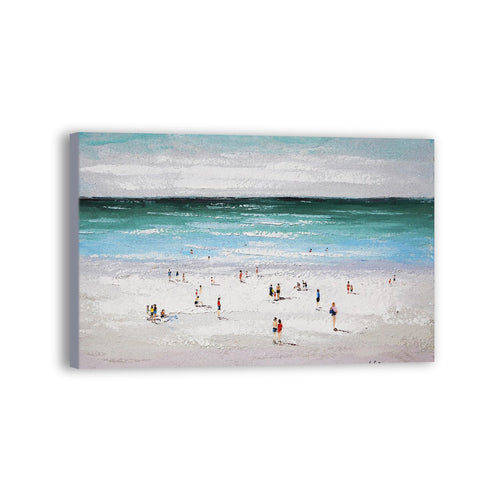 Beach Hand Painted Oil Painting / Canvas Wall Art UK HD06629