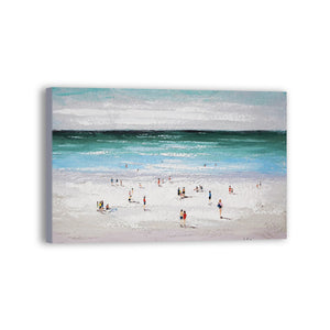 Beach Hand Painted Oil Painting / Canvas Wall Art UK HD06629