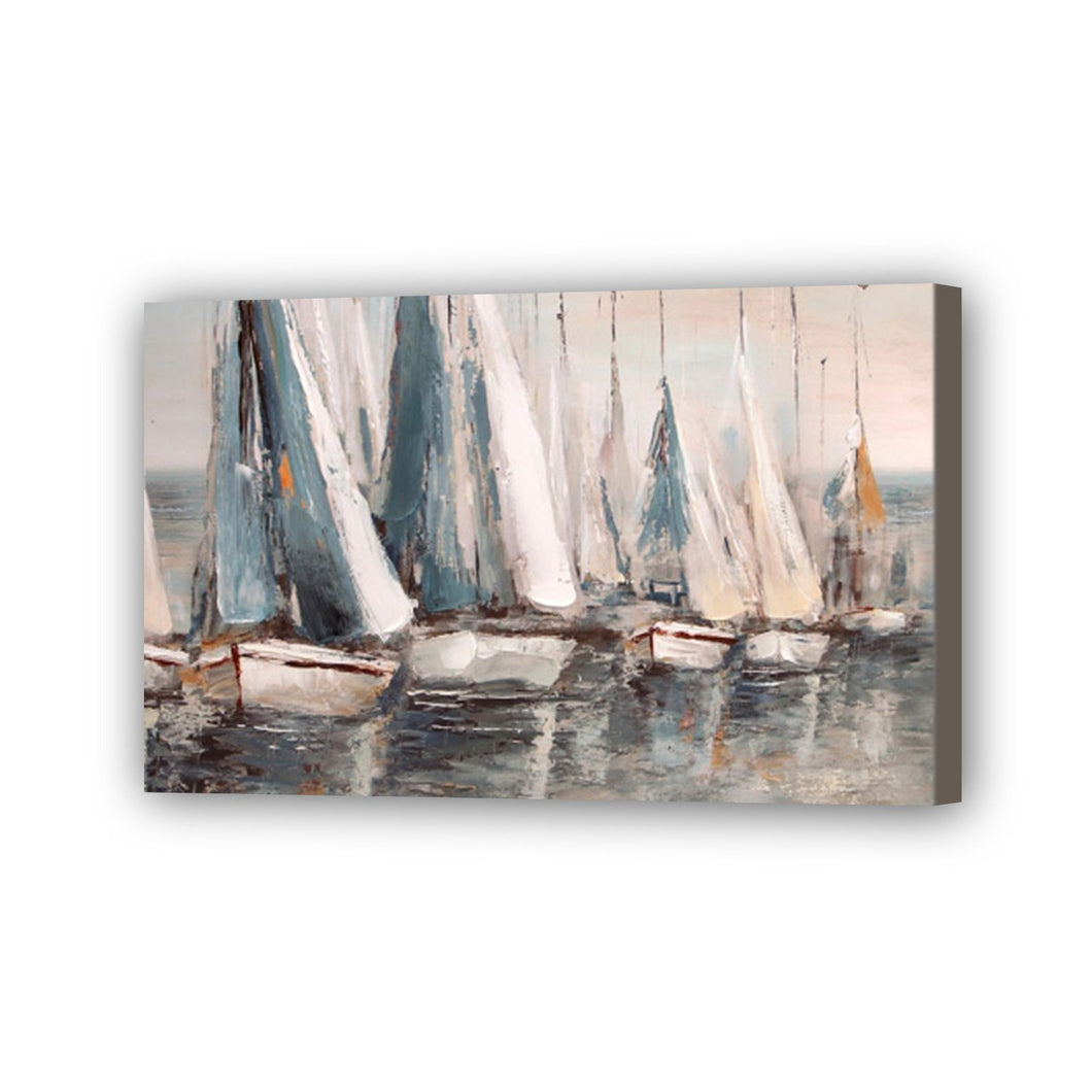 Boat Hand Painted Oil Painting / Canvas Wall Art UK HD010241