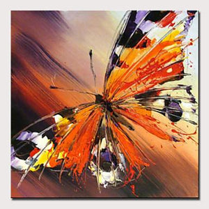 Butterfly Hand Painted Oil Painting / Canvas Wall Art UK HD010284