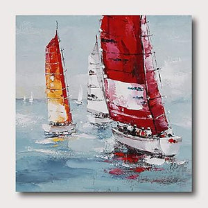 Boat Hand Painted Oil Painting / Canvas Wall Art UK HD010285