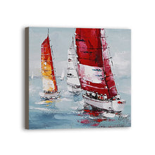 Load image into Gallery viewer, Boat Hand Painted Oil Painting / Canvas Wall Art HD010285
