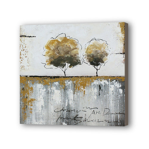 Tree Hand Painted Oil Painting / Canvas Wall Art UK HD010291