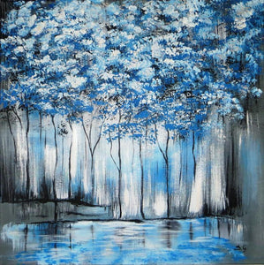 Forest Hand Painted Oil Painting / Canvas Wall Art UK HD010294