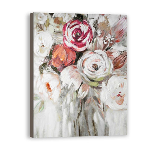 Rose Hand Painted Oil Painting / Canvas Wall Art UK HD010352