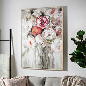 Rose Hand Painted Oil Painting / Canvas Wall Art UK HD010352