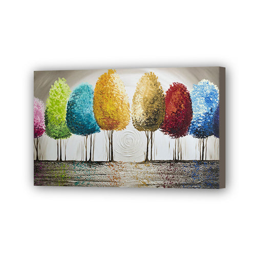 Tree Hand Painted Oil Painting / Canvas Wall Art UK HD010356
