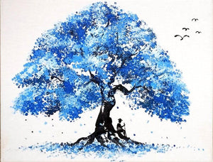 Tree Hand Painted Oil Painting / Canvas Wall Art UK HD010362