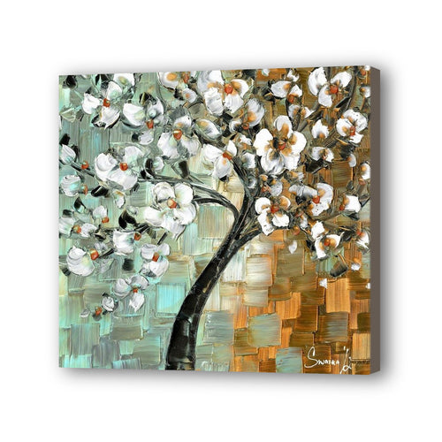 Tree Hand Painted Oil Painting / Canvas Wall Art UK HD010363