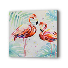 Load image into Gallery viewer, Flamingo Hand Painted Oil Painting / Canvas Wall Art UK HD010381
