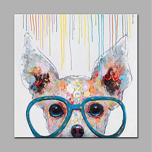 Dog Hand Painted Oil Painting / Canvas Wall Art UK HD010386