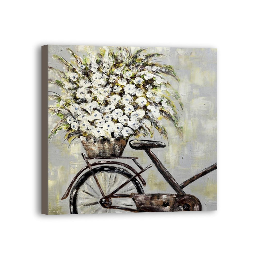 Bicycle Hand Painted Oil Painting / Canvas Wall Art UK HD010405