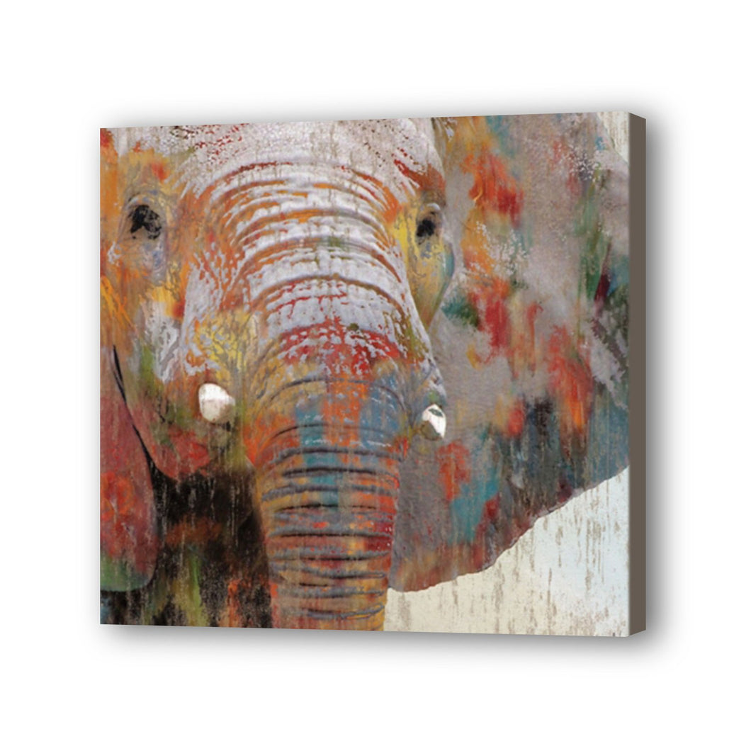 Elephant Hand Painted Oil Painting / Canvas Wall Art UK HD010419