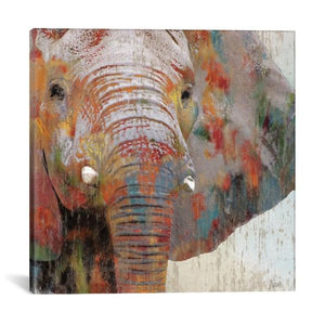 Elephant Hand Painted Oil Painting / Canvas Wall Art UK HD010419
