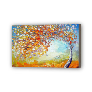 Tree Hand Painted Oil Painting / Canvas Wall Art UK HD010429