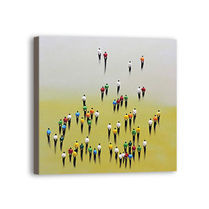 Man Hand Painted Oil Painting / Canvas Wall Art UK HD010430