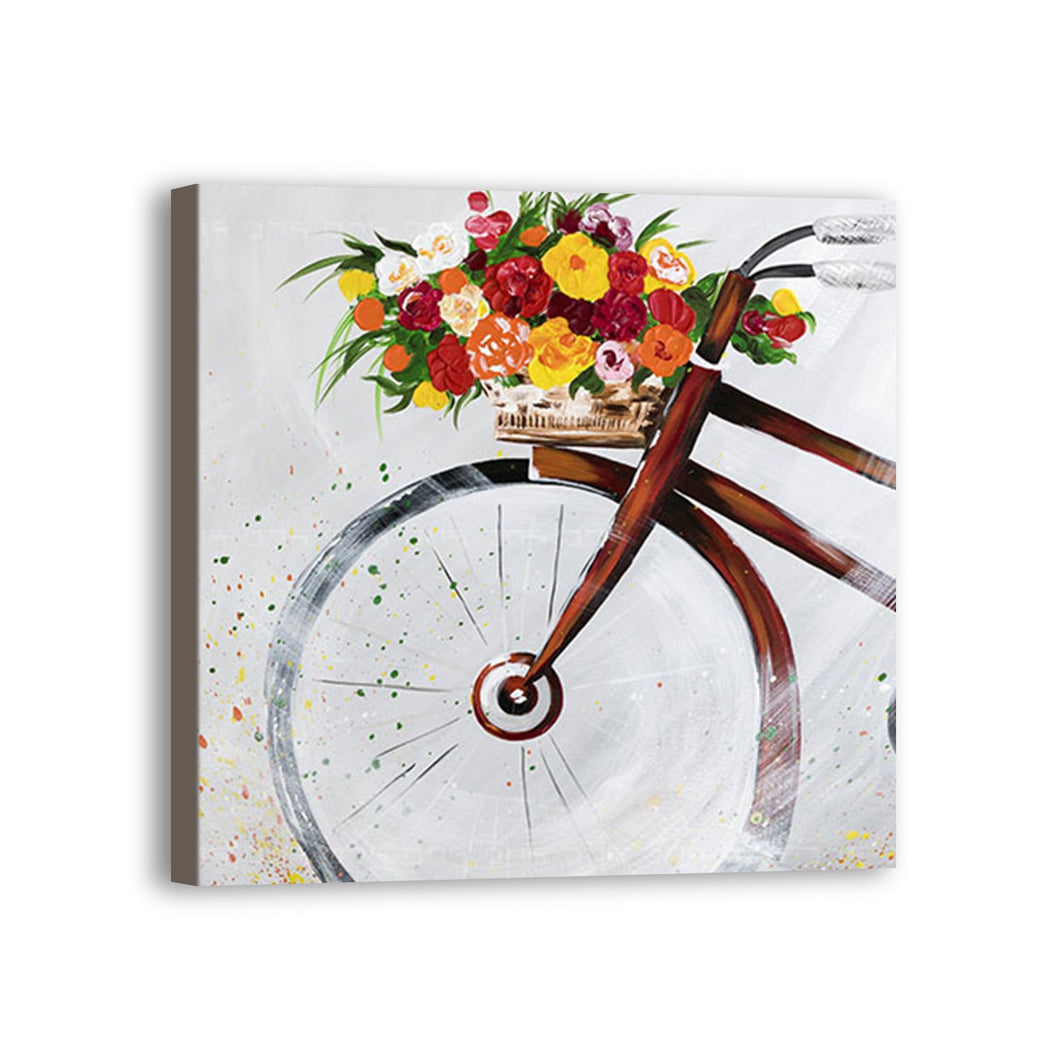 Bicycle Hand Painted Oil Painting / Canvas Wall Art UK HD010432