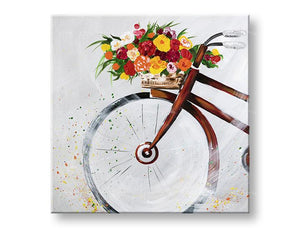 Bicycle Hand Painted Oil Painting / Canvas Wall Art UK HD010432