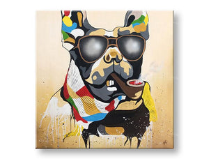Dog Hand Painted Oil Painting / Canvas Wall Art UK HD010433