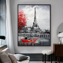 Load image into Gallery viewer, New Eiffel Tower Hand Painted Oil Painting / Canvas Wall Art HD010463
