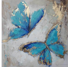 Load image into Gallery viewer, Butterfly Hand Painted Oil Painting / Canvas Wall Art UK HD010486
