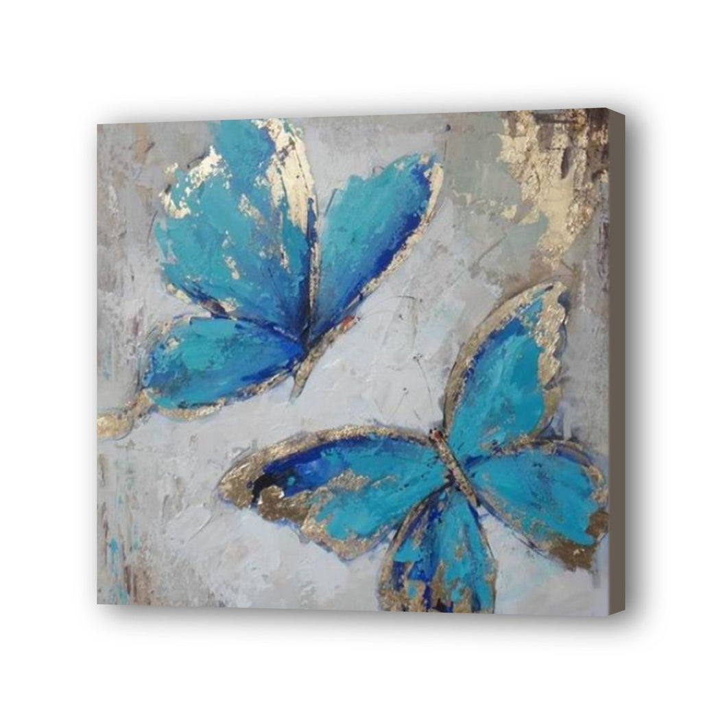 Butterfly Hand Painted Oil Painting / Canvas Wall Art UK HD010486