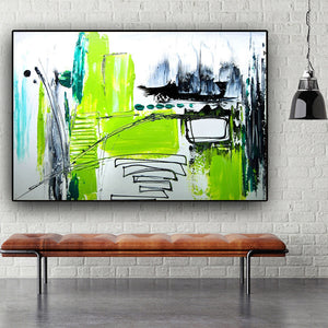 Abstract Hand Painted Oil Painting / Canvas Wall Art HD010497