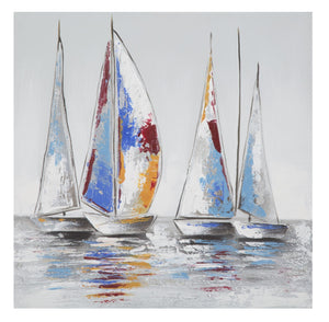 Boat Hand Painted Oil Painting / Canvas Wall Art UK HD010498