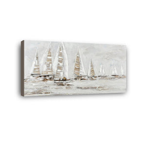 Boat Hand Painted Oil Painting / Canvas Wall Art HD010540