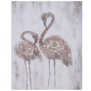 Flamingo Hand Painted Oil Painting / Canvas Wall Art UK HD010555