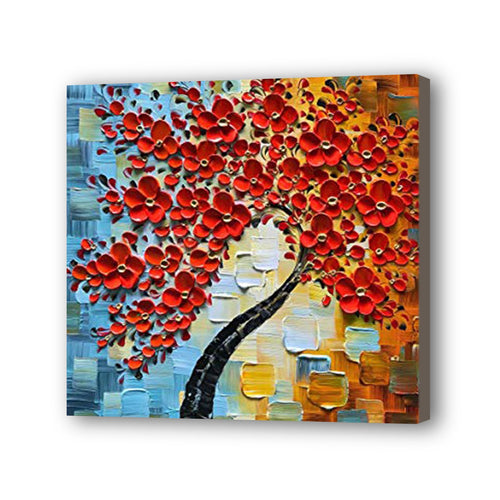 Tree Hand Painted Oil Painting / Canvas Wall Art UK HD010597