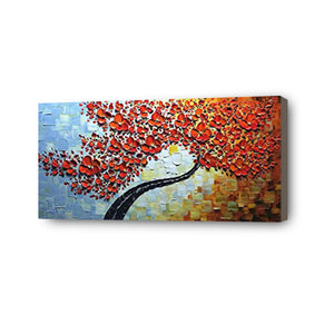 Tree Hand Painted Oil Painting / Canvas Wall Art HD010599