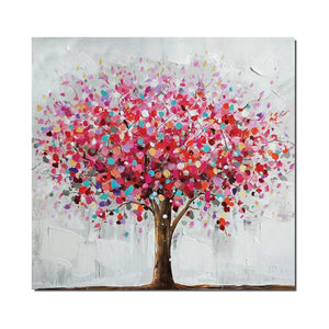 Tree Hand Painted Oil Painting / Canvas Wall Art UK HD010624