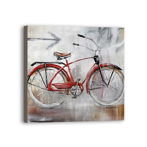 Bicycle Hand Painted Oil Painting / Canvas Wall Art UK HD010805