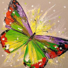 Load image into Gallery viewer, Butterfly Hand Painted Oil Painting / Canvas Wall Art UK HD010923
