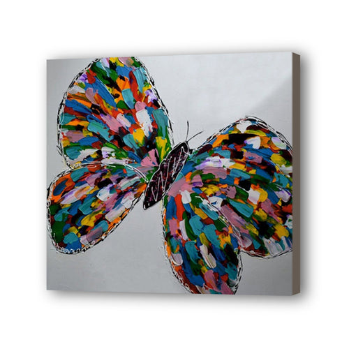 Butterfly Hand Painted Oil Painting / Canvas Wall Art UK HD010929