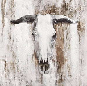 Bull Hand Painted Oil Painting / Canvas Wall Art UK HD010954