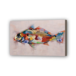 Fish Hand Painted Oil Painting / Canvas Wall Art UK HD010983