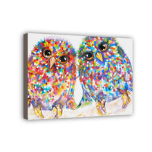 Load image into Gallery viewer, Owl Hand Painted Oil Painting / Canvas Wall Art HD010987

