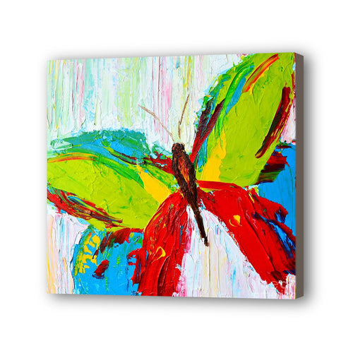 Butterfly Hand Painted Oil Painting / Canvas Wall Art UK HD010988
