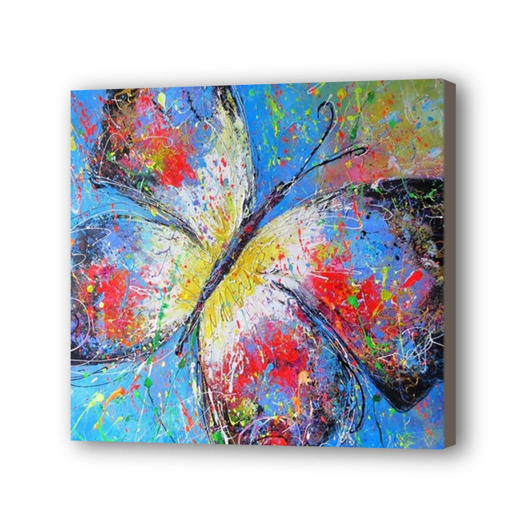 Butterfly Hand Painted Oil Painting / Canvas Wall Art UK HD011016