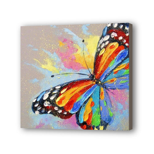 Butterfly Hand Painted Oil Painting / Canvas Wall Art UK HD011017